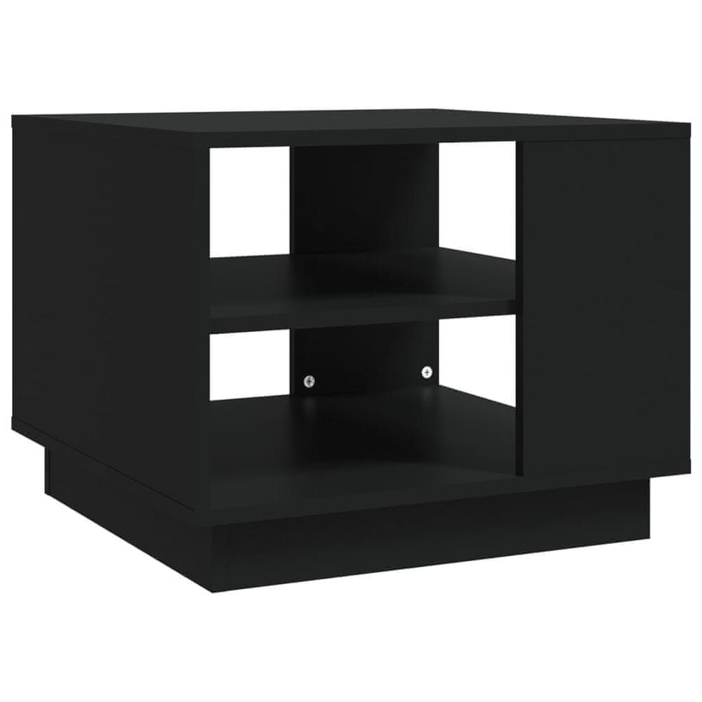 Vidaxl Konferenčný stolík čierny 55x55x43 cm drevotrieska